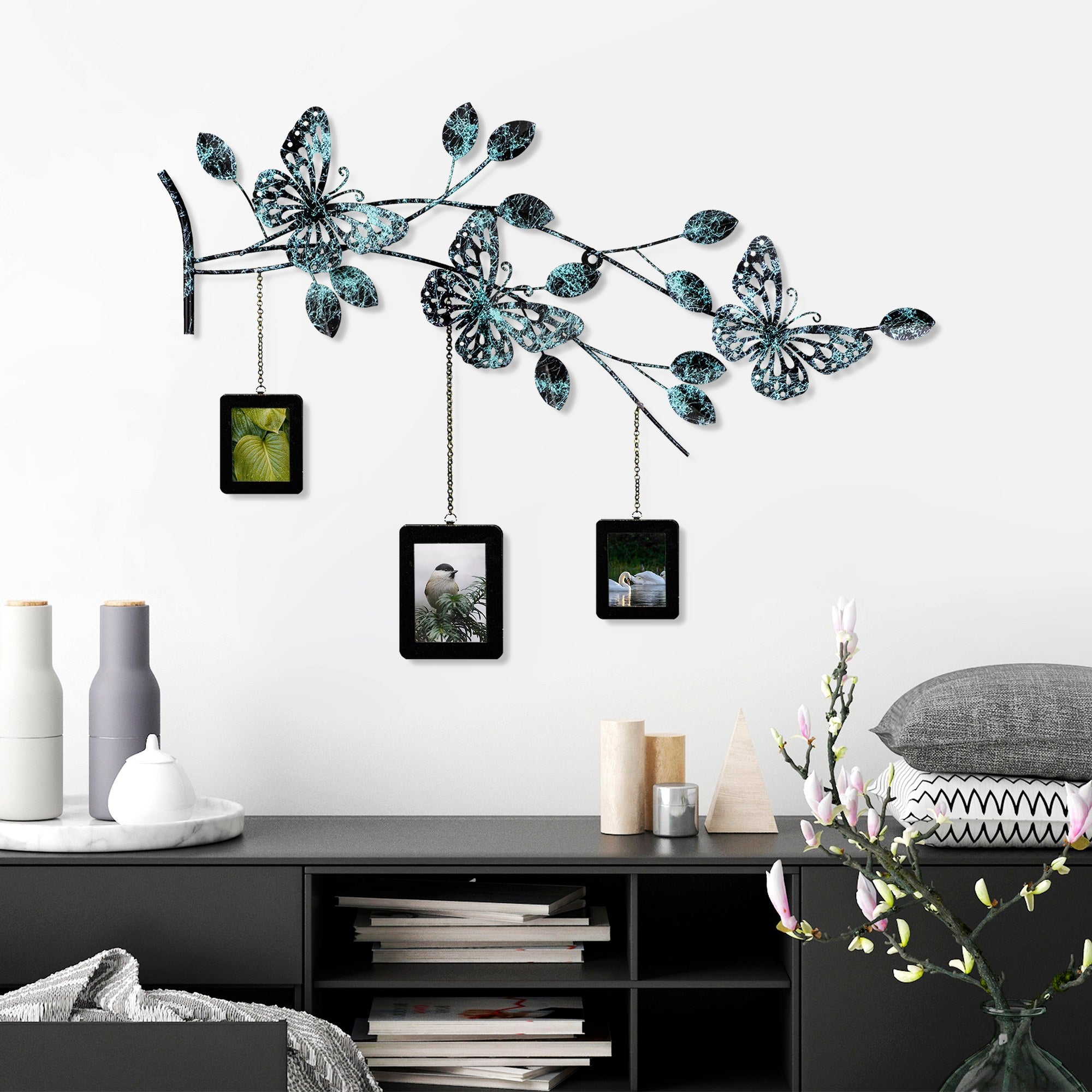 Acessório Decorativo de Parede Dalvere 3 - Metal Multicolor Artesanal 93x65cm