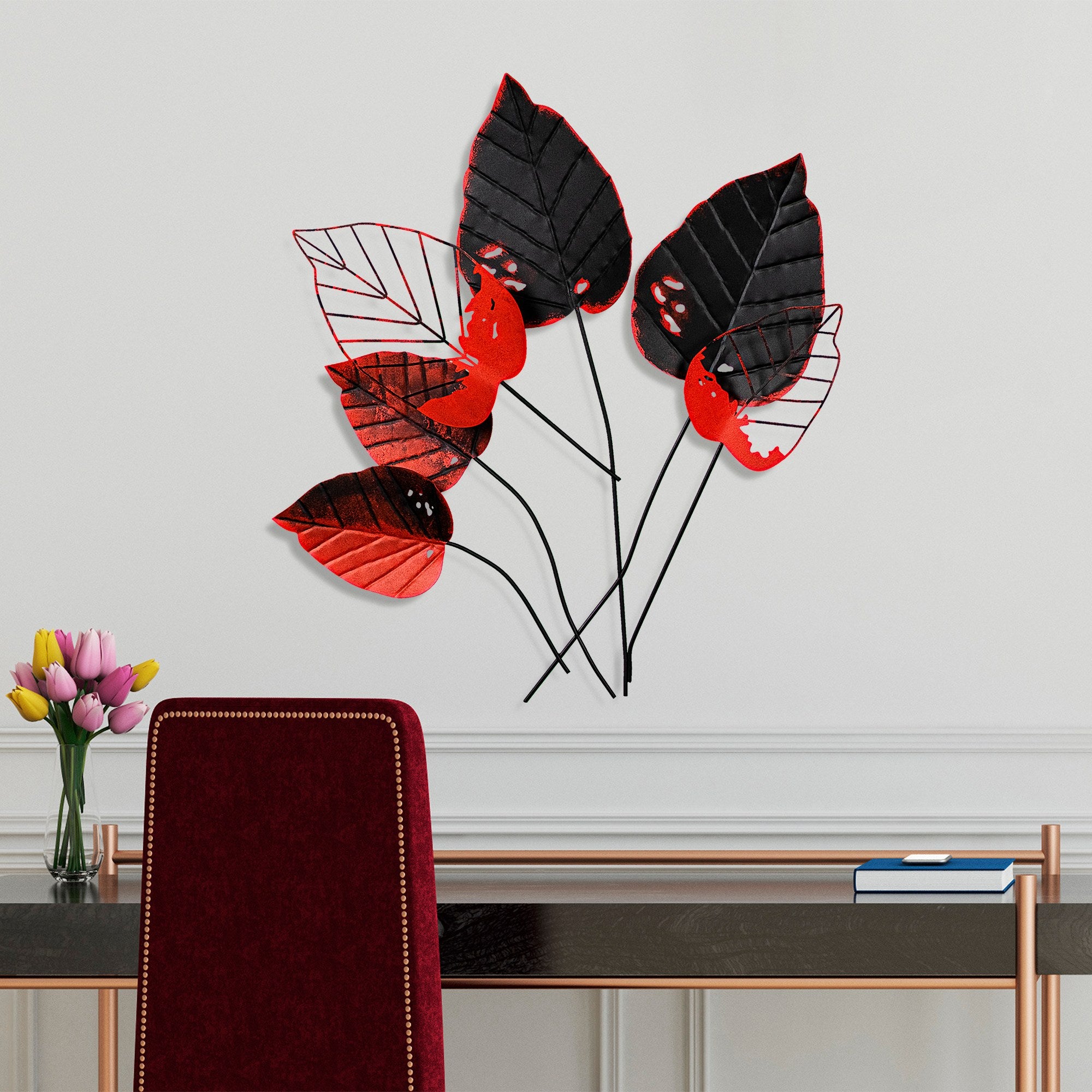 Acessório Decorativo de Parede em Metal Multicolor - Peça Artesanal 73x76cm para Transformar o Seu Espaço