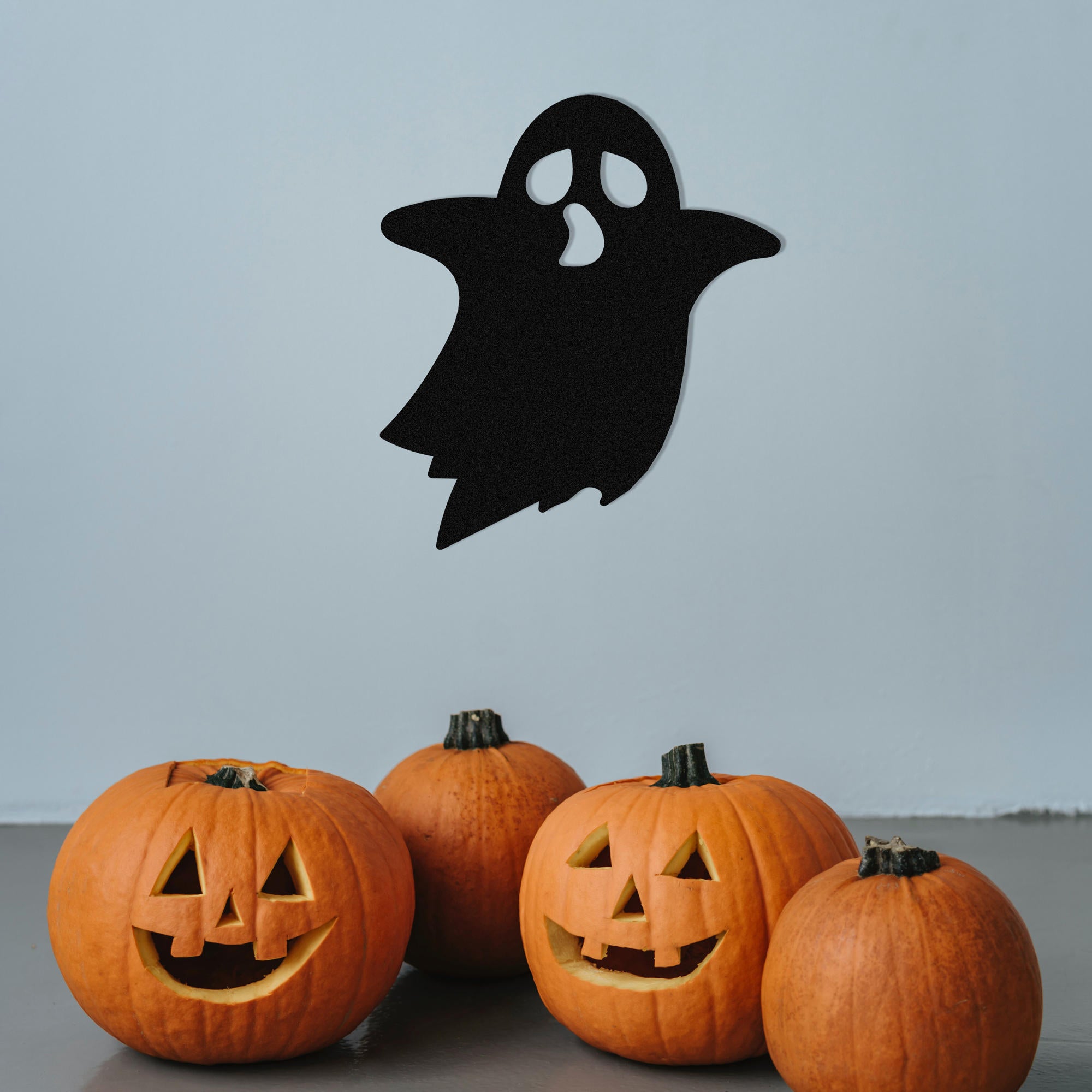 Acessório Decorativo de Parede Halloween 7 em Metal Preto - 44x50cm