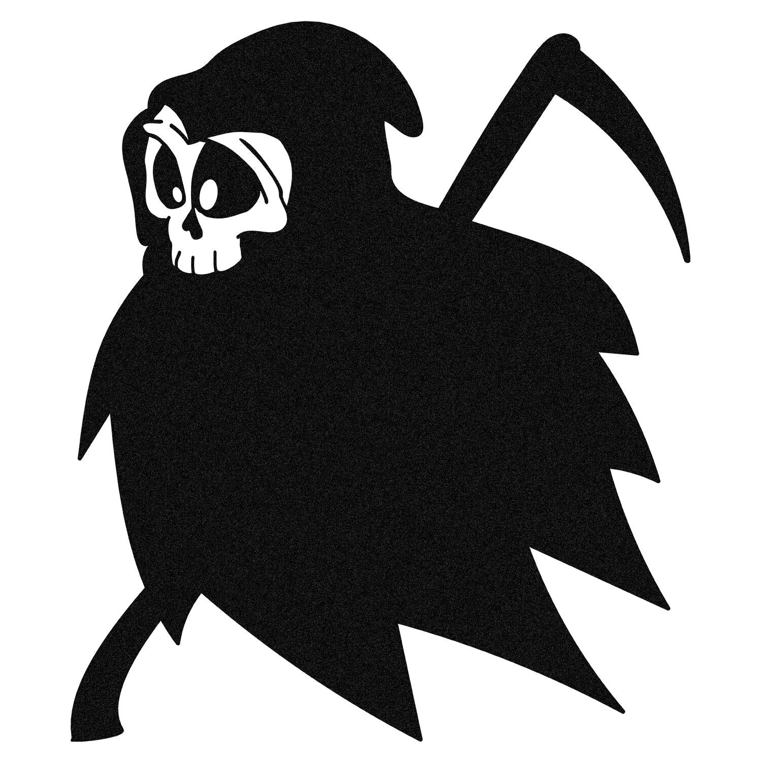 Decoração de Parede Metálica Halloween 8 - Acessório Preto em Metal 45x53cm