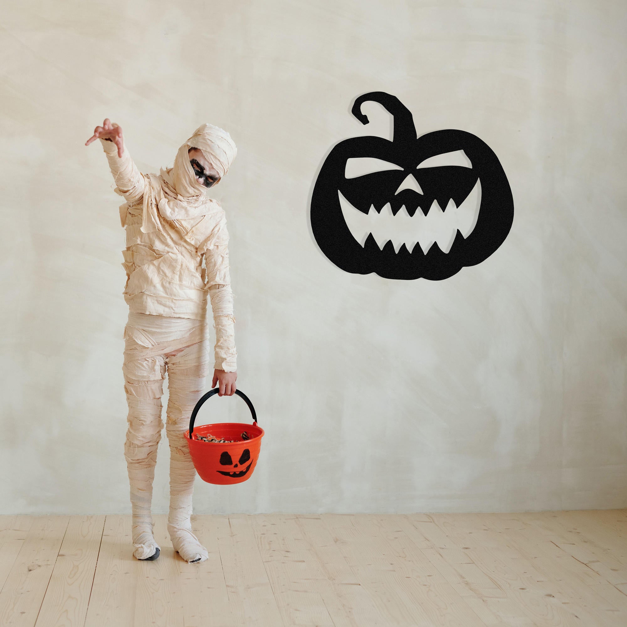 Acessório Decorativo de Parede em Metal Halloween 14 - Preto 53x50cm