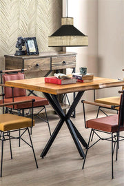 Candeeiro de Teto – 70 cm – Preto e Rattan