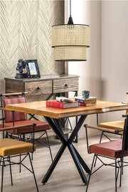 Candeeiro de Teto – 30 cm – Rattan – Rattan