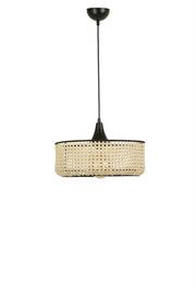 Candeeiro de Teto - 70 cm - Rattan - Metal