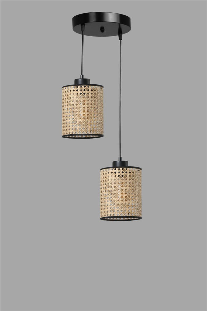 Candeeiro de Teto – 70 cm – Cor de Rattan – Rattan