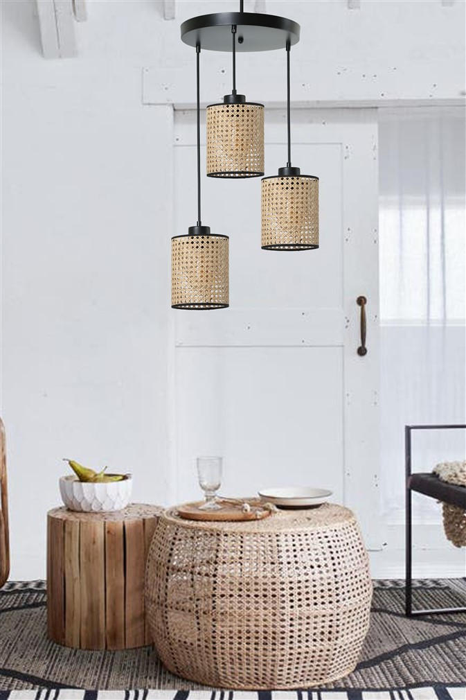 Candeeiro de Teto – 70 cm – Rattan