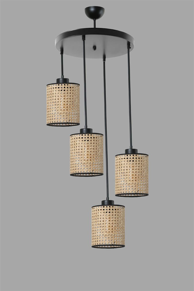 Candeeiro de Teto – 70 cm de altura – Rattan