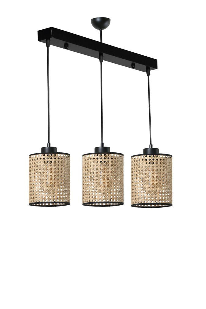 Candeeiro de Teto – 55 cm x 15 cm x 70 cm – Rattan