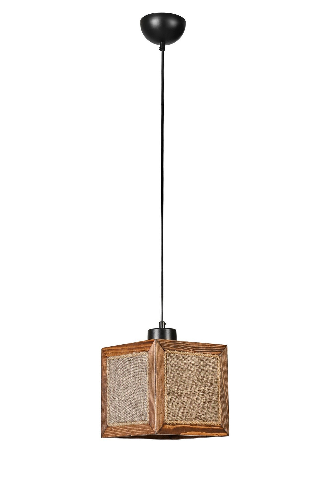 Candeeiro de Teto - 70 cm - Noz - Madeira