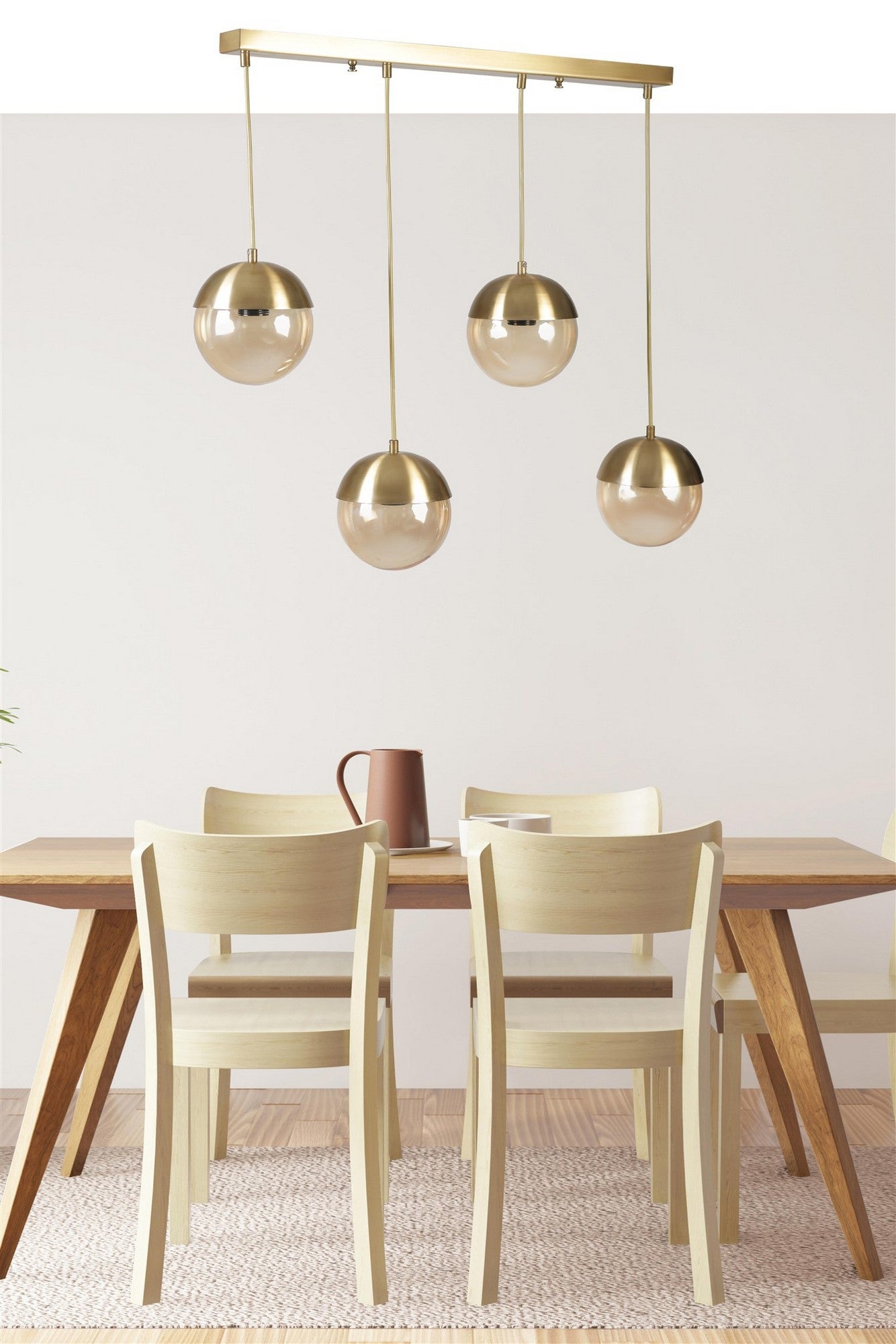 Candeeiro de Teto – 15 cm – Dourado – Metal