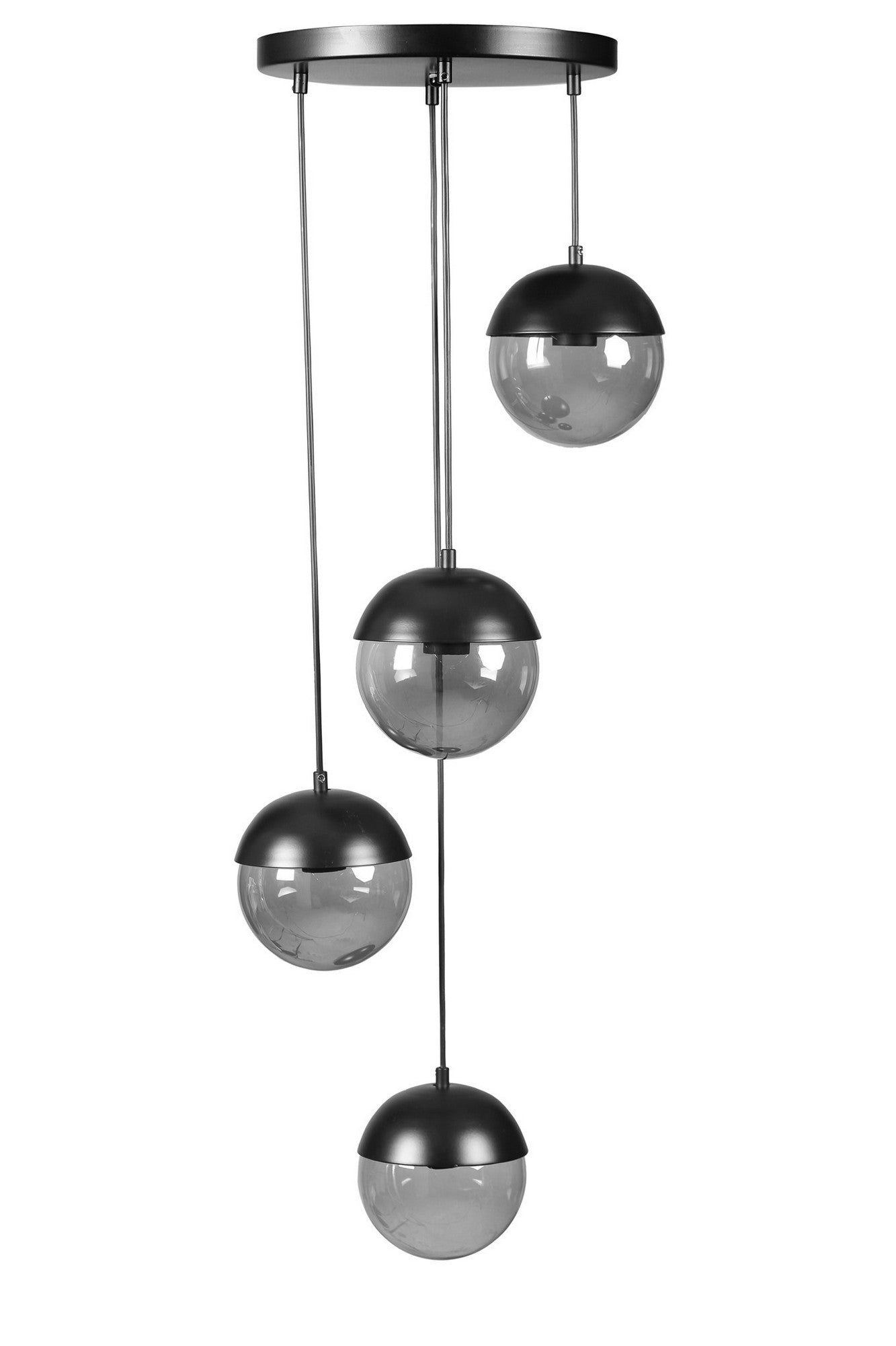 Candeeiro de Teto – 70 cm – Cinza Escuro – Metal