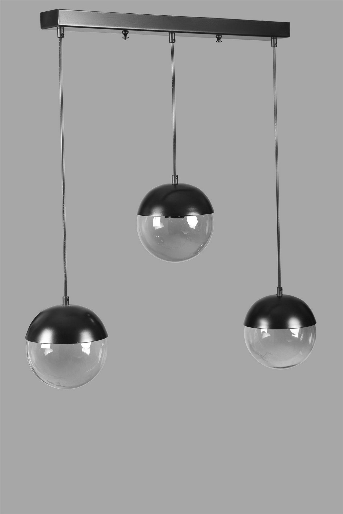 Candeeiro de Teto – 70 cm – Cinza escuro – Metal