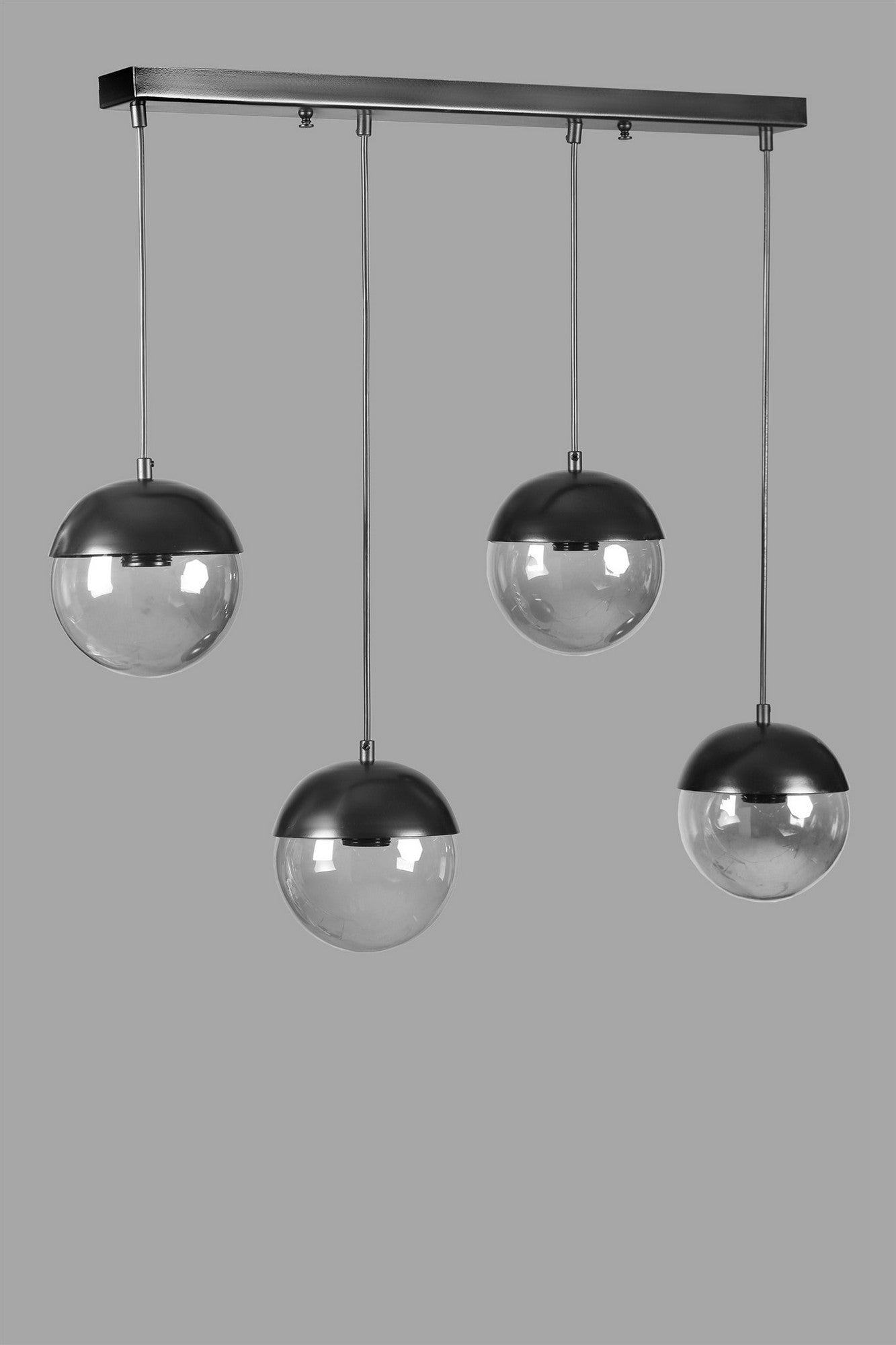 Candeeiro de Teto – 70 cm – Cinza escuro – Metal