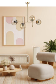 Candeeiro de Teto – 15 cm – Ouro – Metal