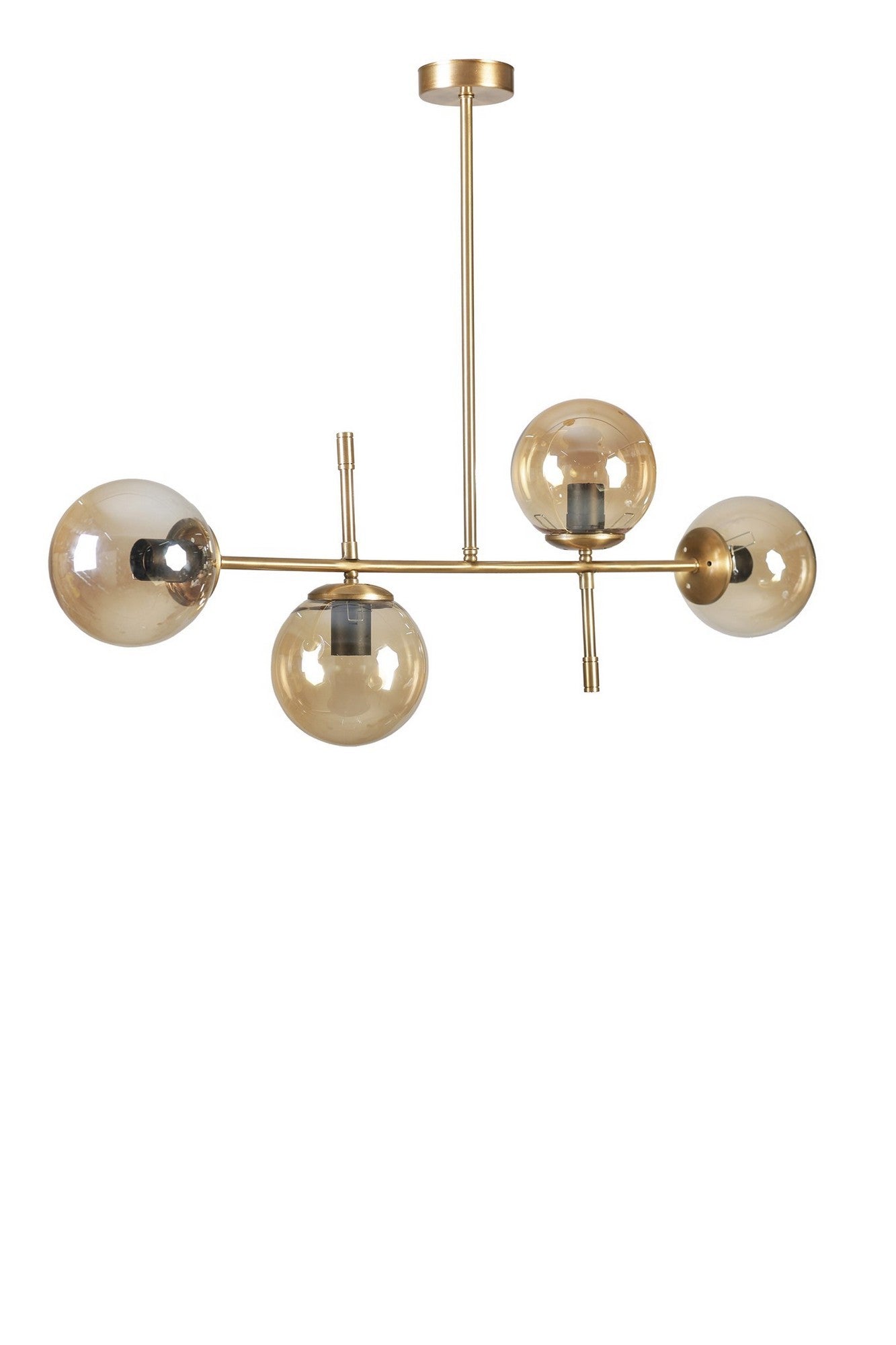 Candeeiro de Teto – 15 cm – Ouro – Metal