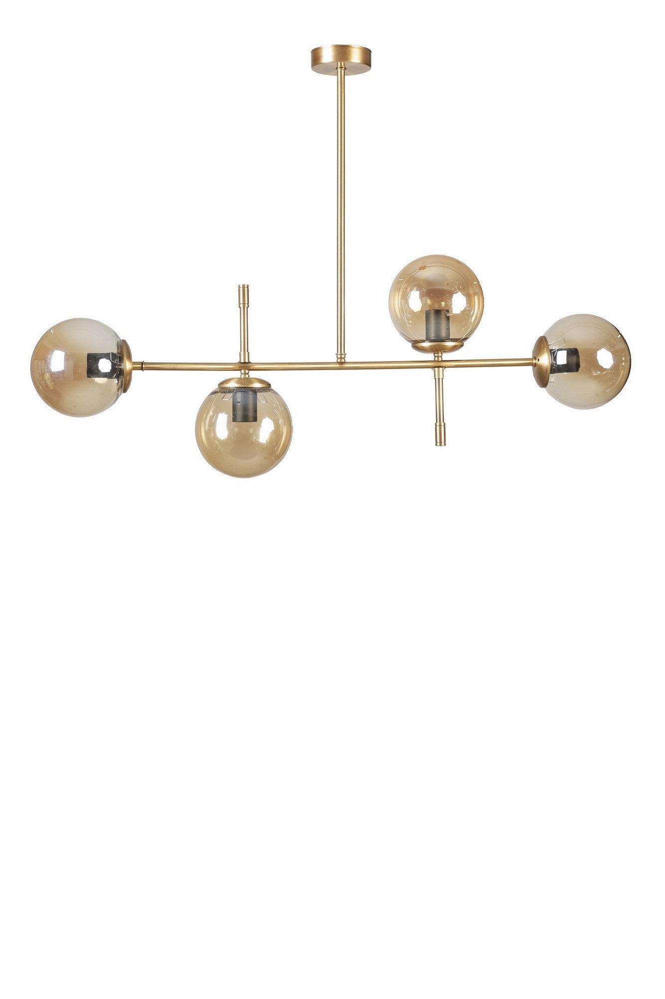 Candeeiro de Teto – 15 cm – Ouro – Metal