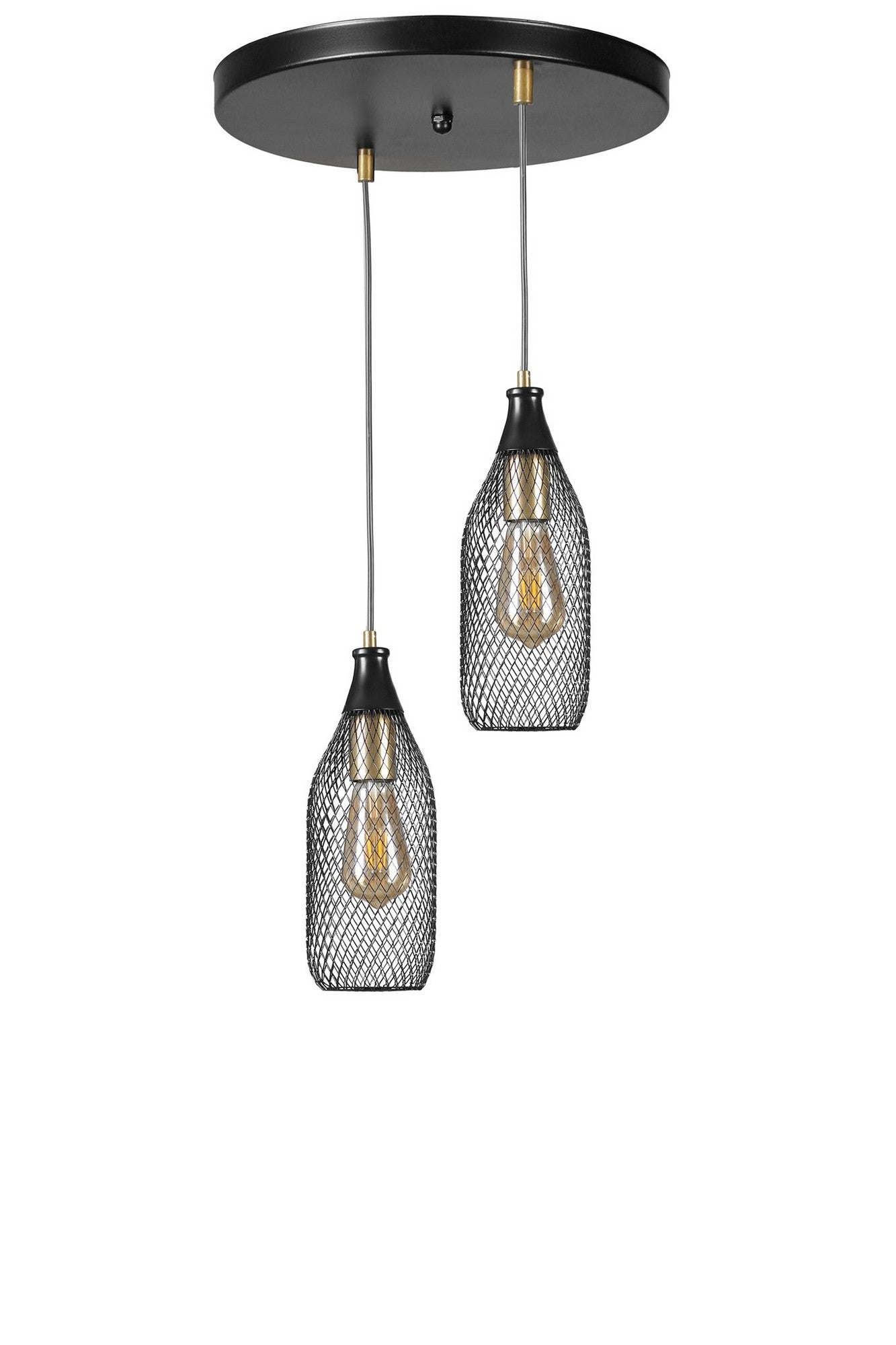 Candeeiro de Teto – 70 cm – Preto – Metal