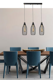 Candeeiro de Teto – 55 cm – Preto – Metal