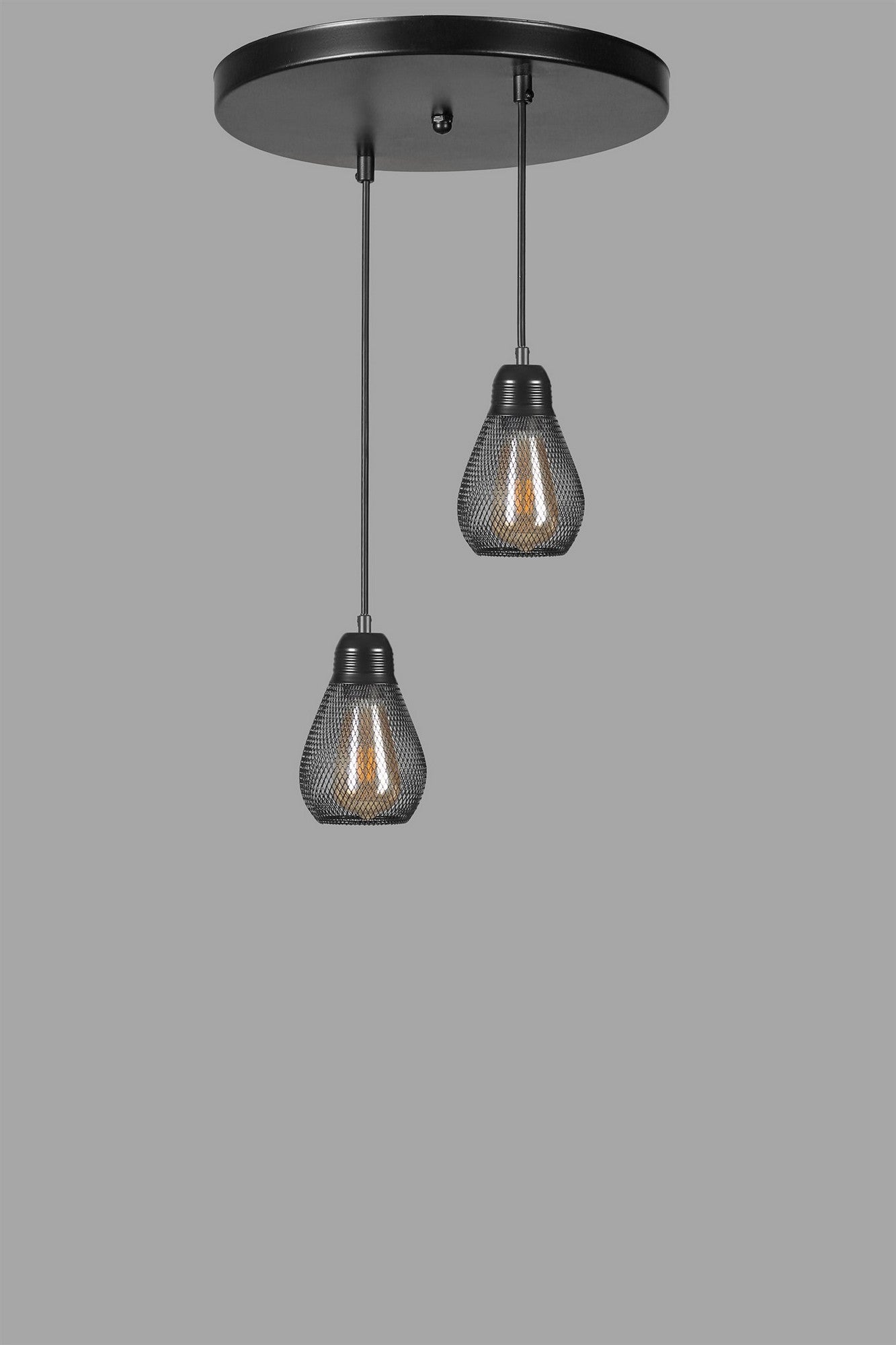 Candeeiro de Teto – 70 cm – Preto – Metálico