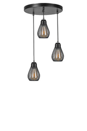 Candeeiro de Teto – 70 cm – Preto – Metal