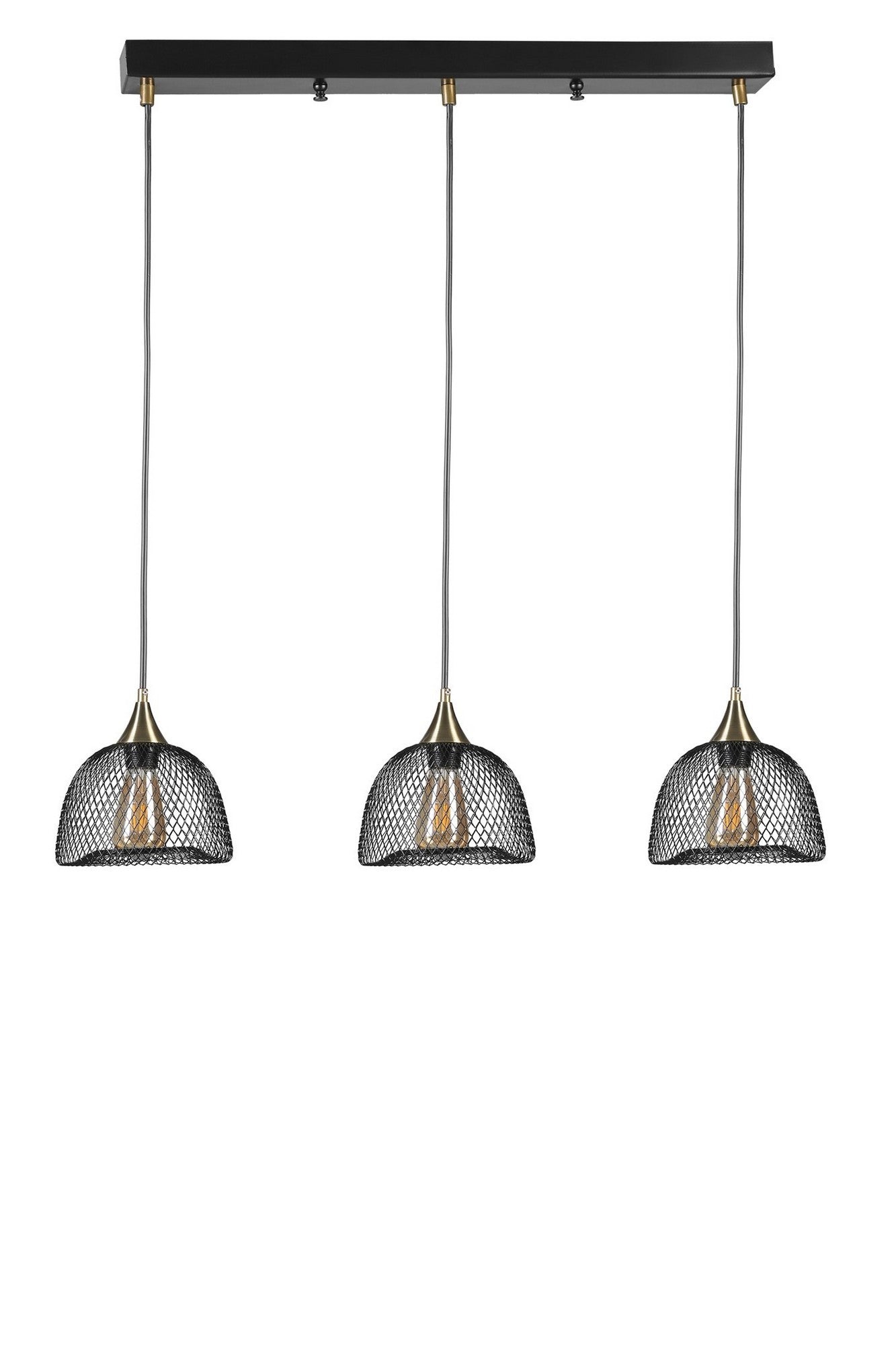 Candeeiro de Teto – 21 cm – Preto – Metal