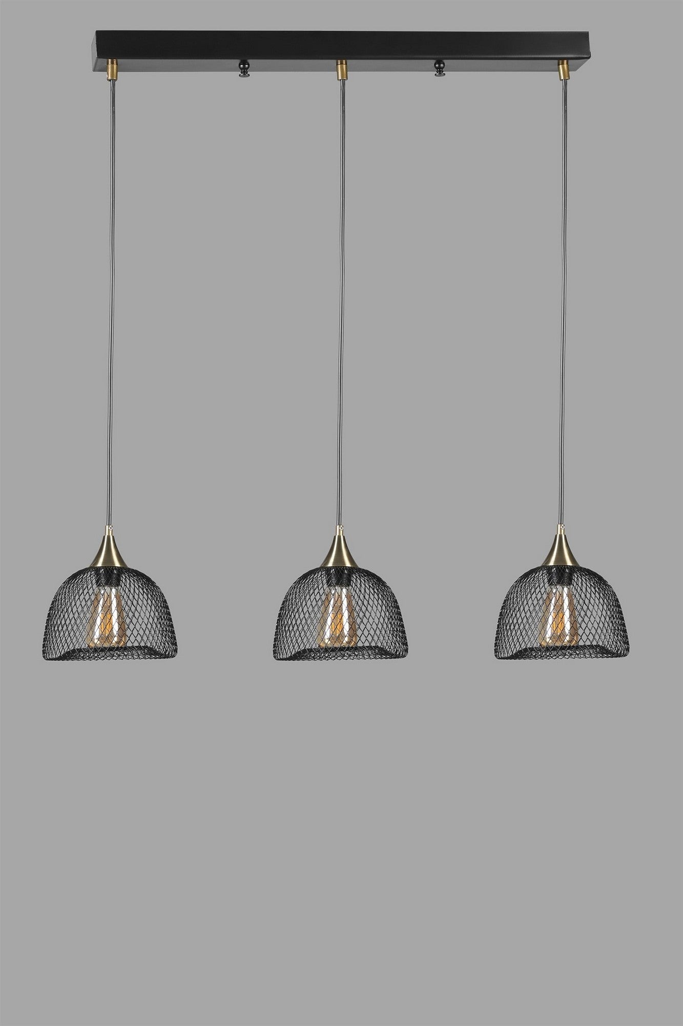 Candeeiro de Teto – 21 cm – Preto – Metal