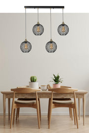 Candeeiro de Teto – 70 cm – Preto – Metal