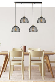 Candeeiro de Teto – 70 cm – Preto – Metal