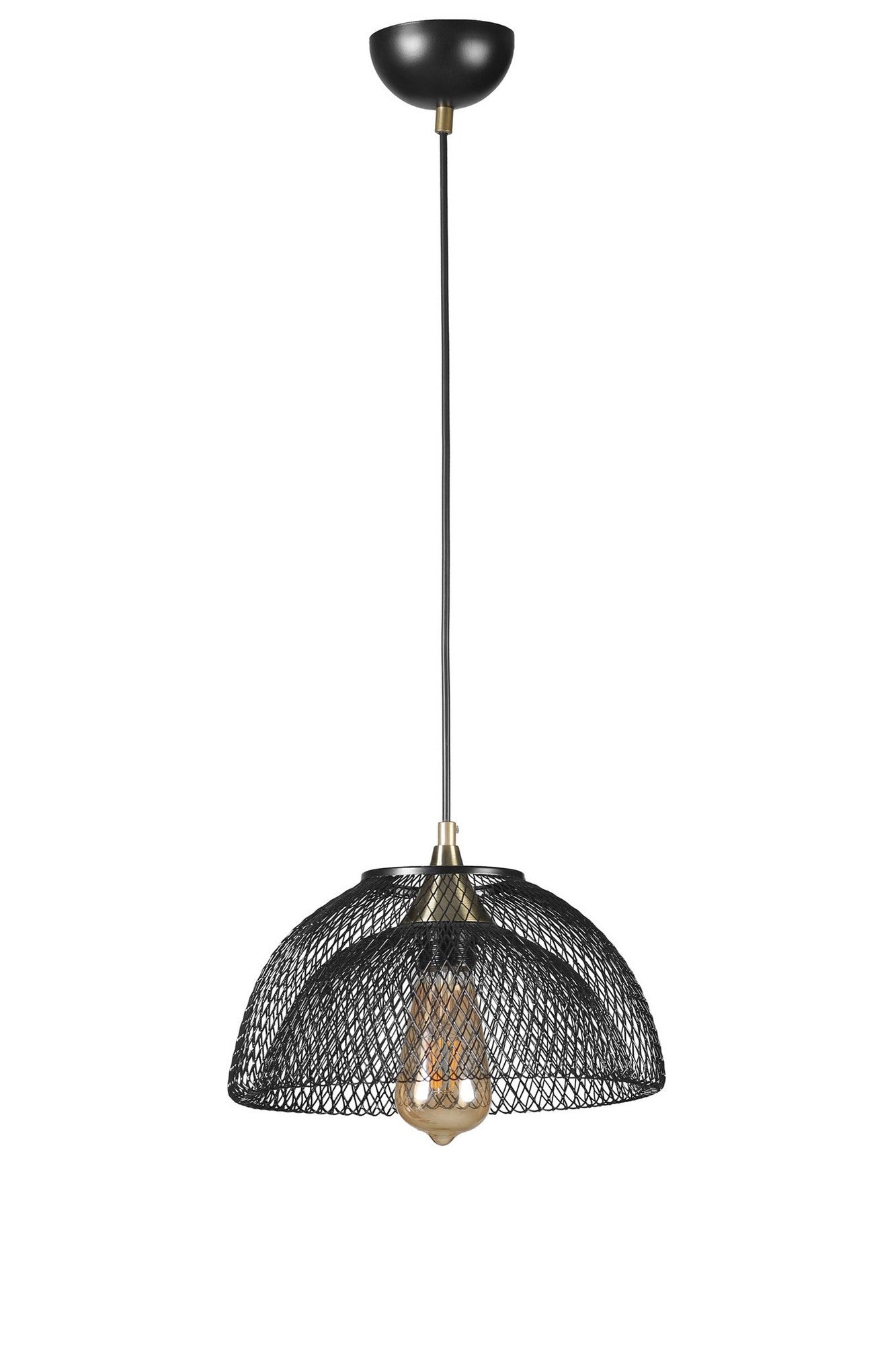 Candeeiro de Teto – 70 cm – Preto – Metal