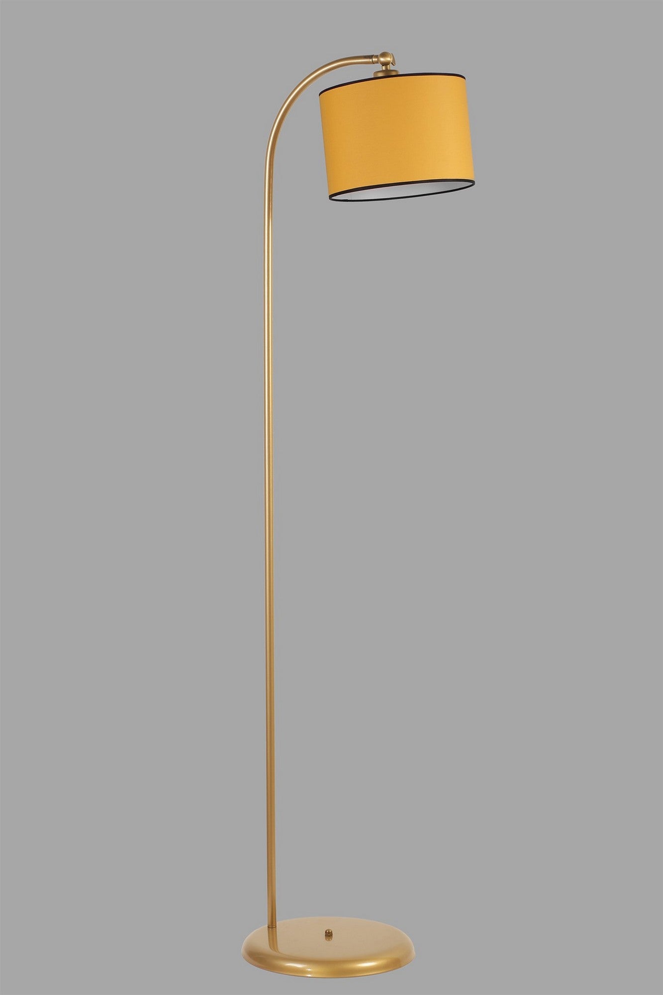 Candeeiro de Pé – 154 cm – Mostarda – Metal