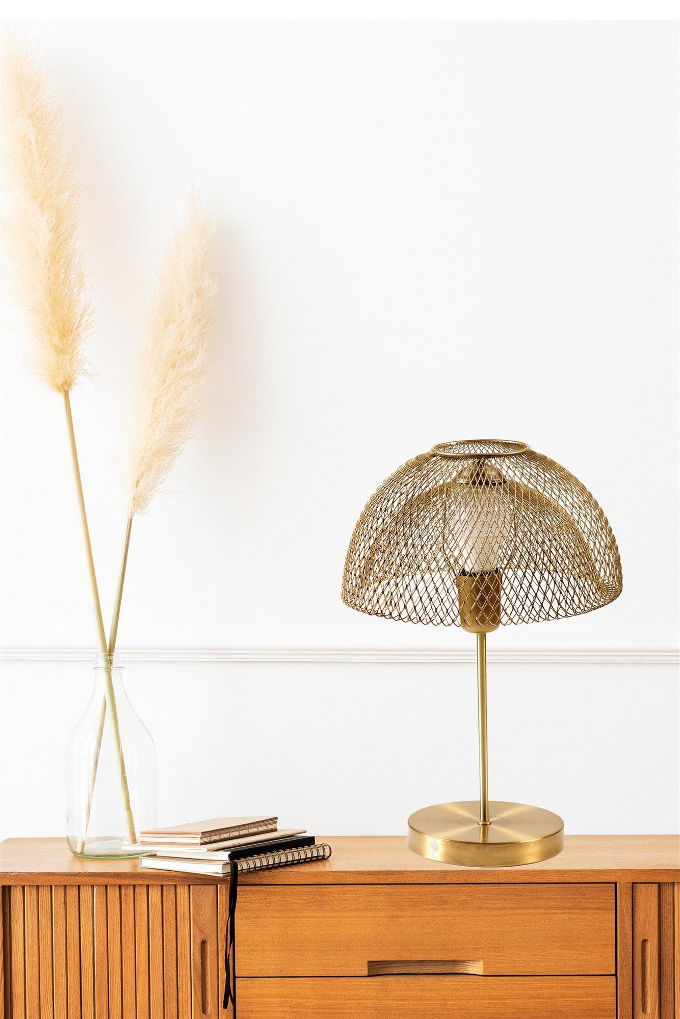 Candeeiro de mesa-Lungo-Ouro