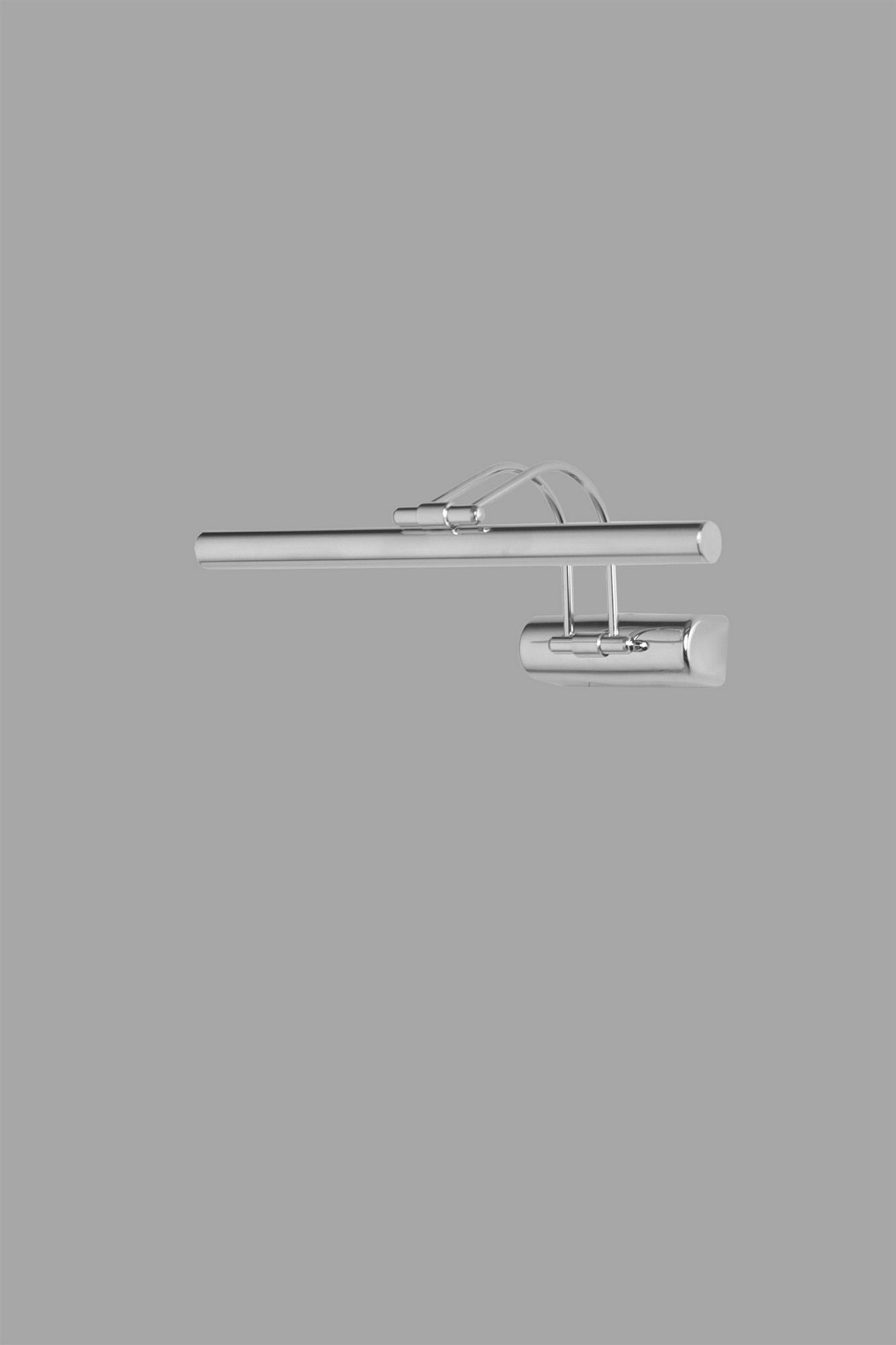 Candeeiro de Parede – 50 cm x 25 cm x 21 cm – Cromado – Metálico