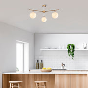 Candeeiro de Teto Vintage Elegante – 70 x 70 cm – Cobre – Metal