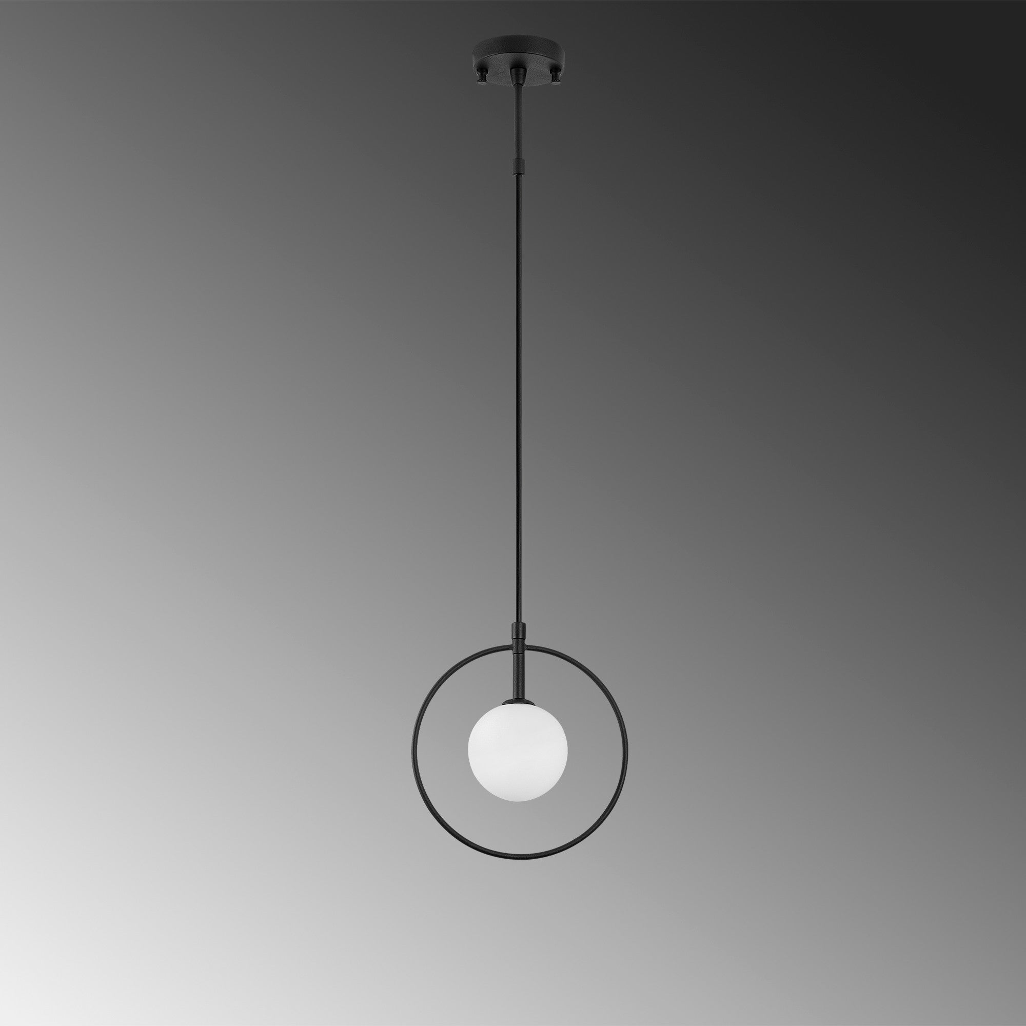 Candeeiro de Teto Industrial Moderno, Preto e Branco, 21 x 12 cm | Altura Ajustável 40-116 cm | Corpo de Metal e Tampa de Vidro | Soquete G9, Máx. 10 W | Design Escandinavo Elegante