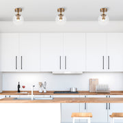 Candeeiro de Teto Vintage – 15x15 cm – Cobre – Metal