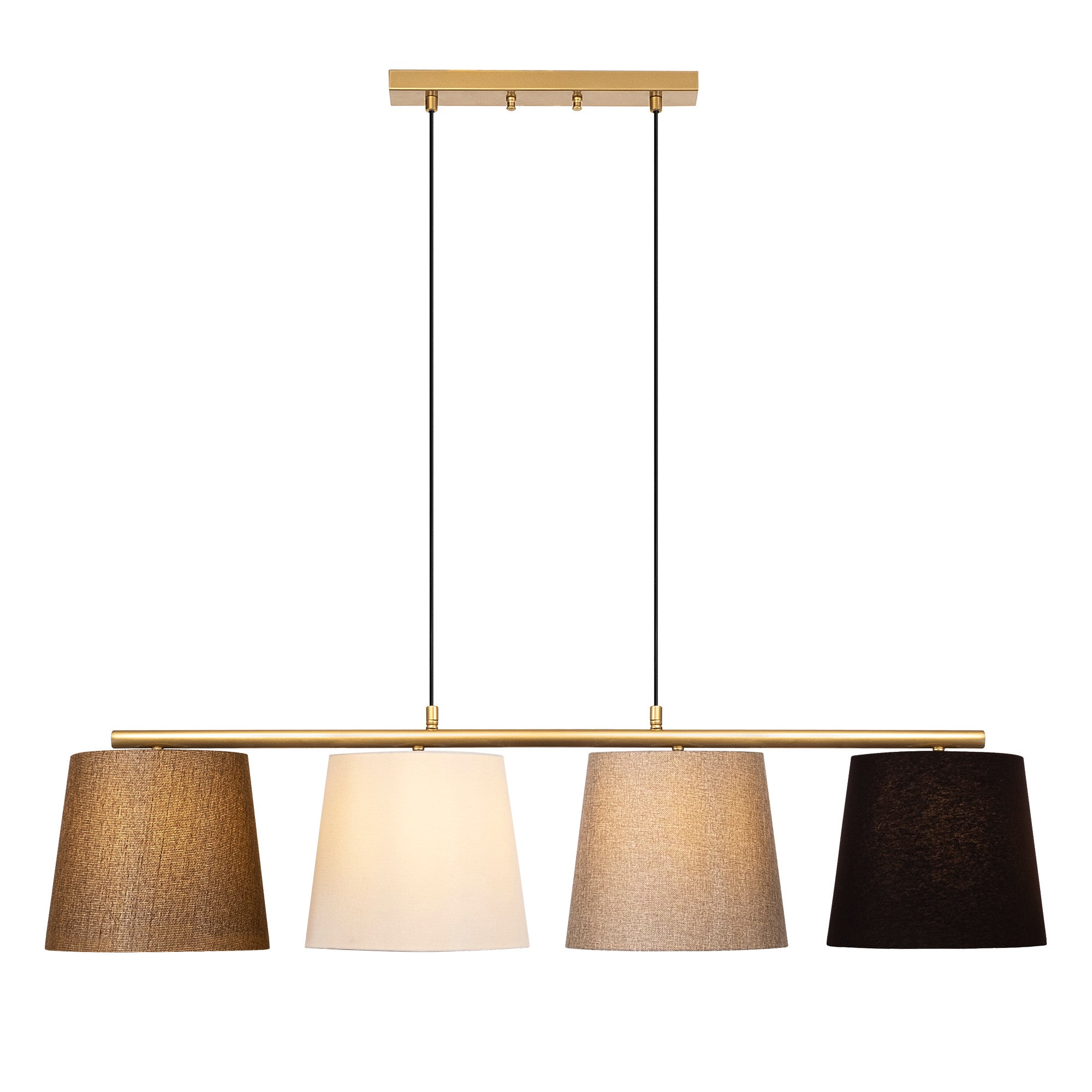 Candeeiro de Teto – 148 x 25 cm – Dourado – Metal