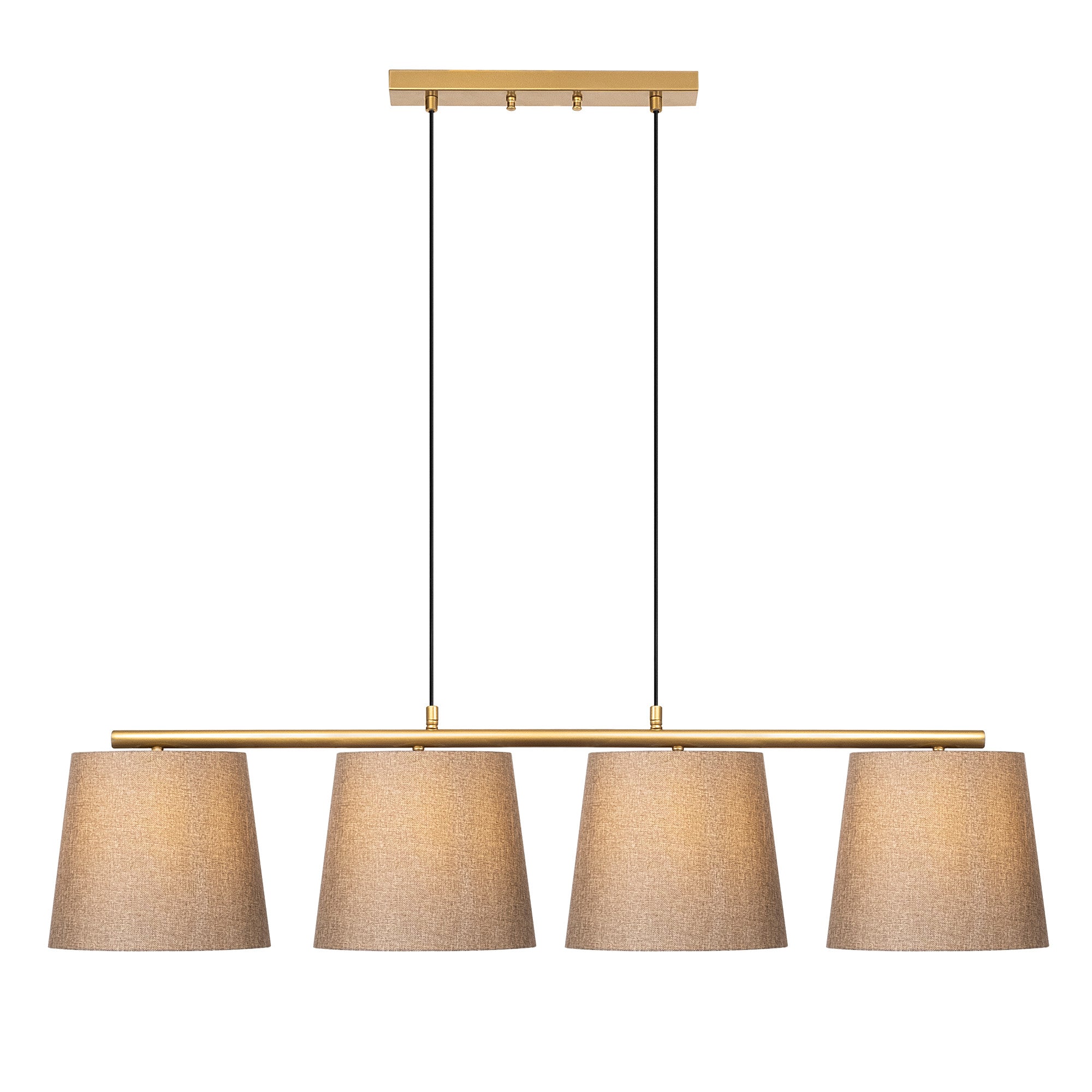 Candeeiro de Teto elegante – 148 x 25 cm – Dourado – Metal