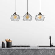 Candeeiro de Teto Industrial – 100 x 30 x 41-121 cm – preto e antigo – metal