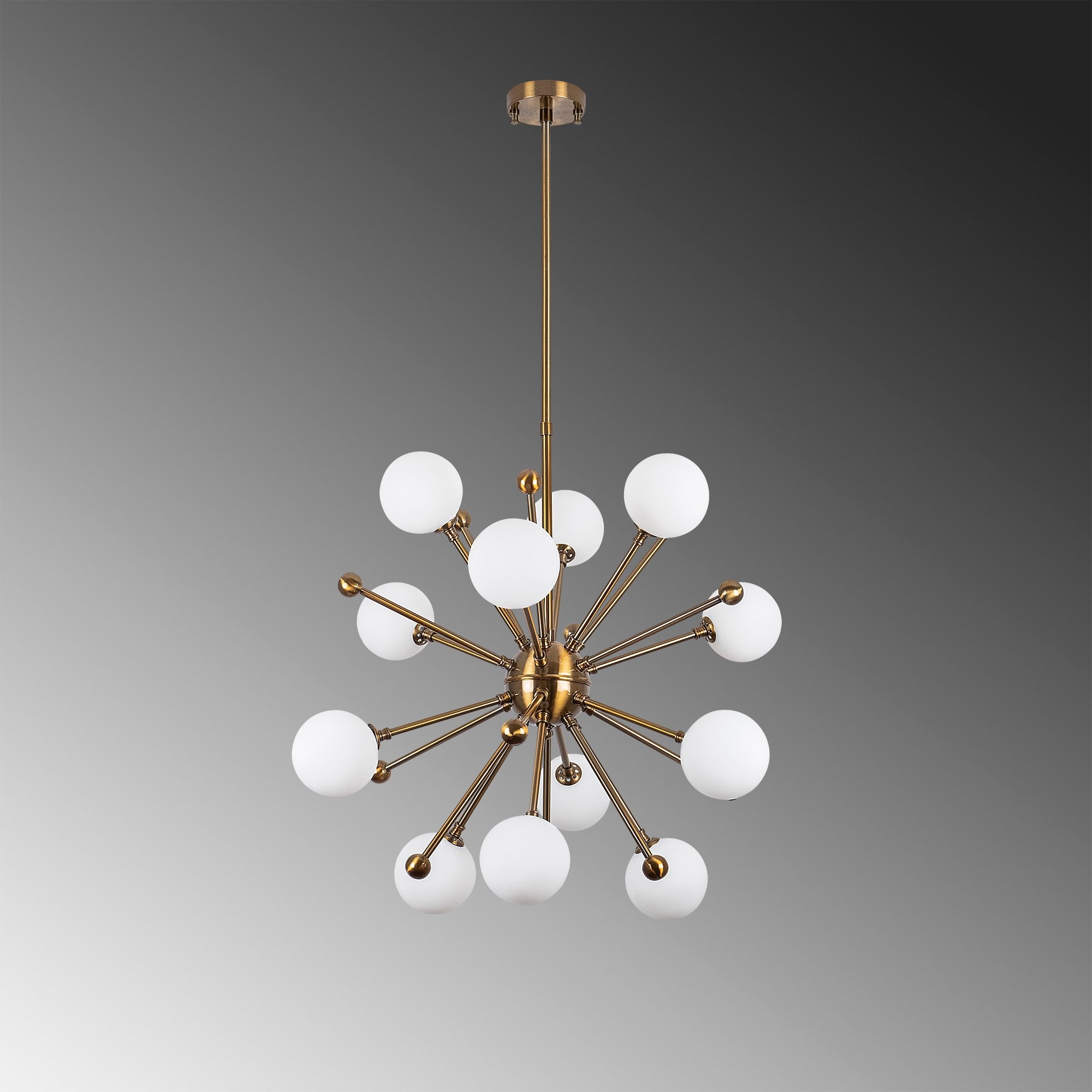 Candeeiro de Teto vintage elegante, corpo de metal, altura ajustável 60 x 60 x 68 cm, acabamento em cobre, design escandinavo, soquete G9 de 10 W, perfeito para espaços modernos