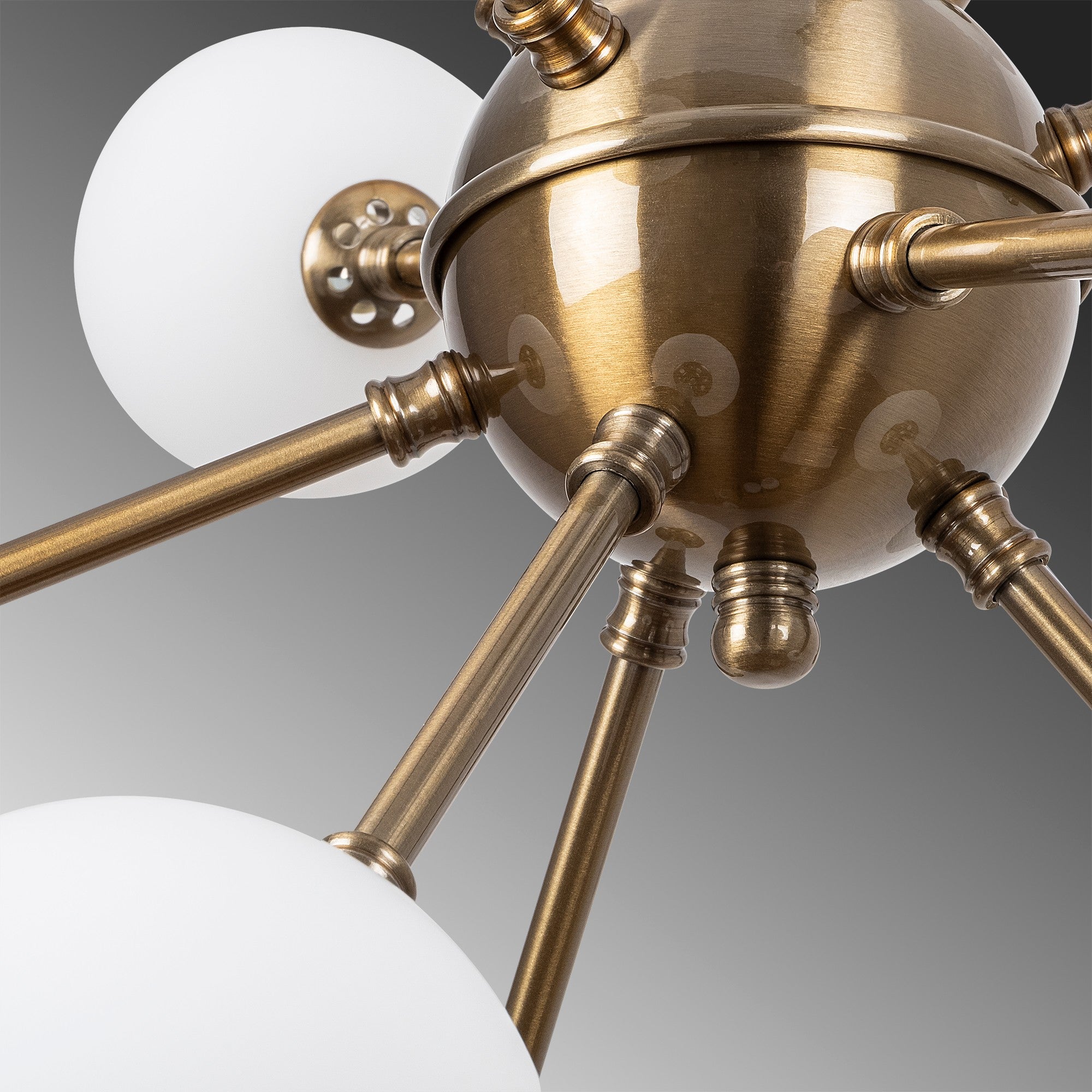 Candeeiro de Teto vintage elegante, corpo de metal cobre, 52 x 52 x 53 cm, altura ajustável, 12 soquetes G9, design escandinavo moderno, perfeito para decoração de casa