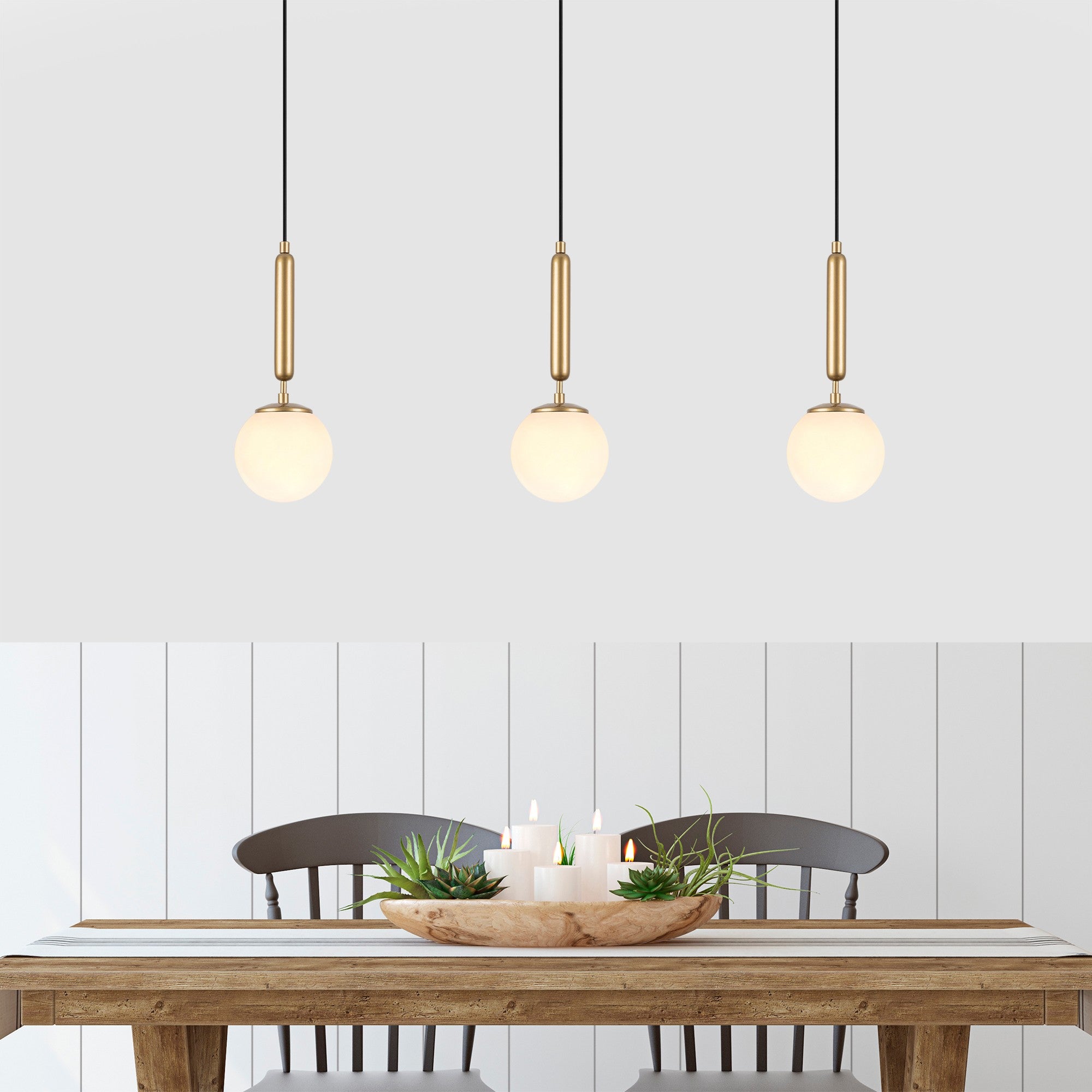 Candeeiro de Teto elegante de ouro, corpo de metal, altura ajustável (15 x 15 x 49 cm), altura máxima de 139 cm, soquete E14, design moderno e glamouroso para residências e escritórios