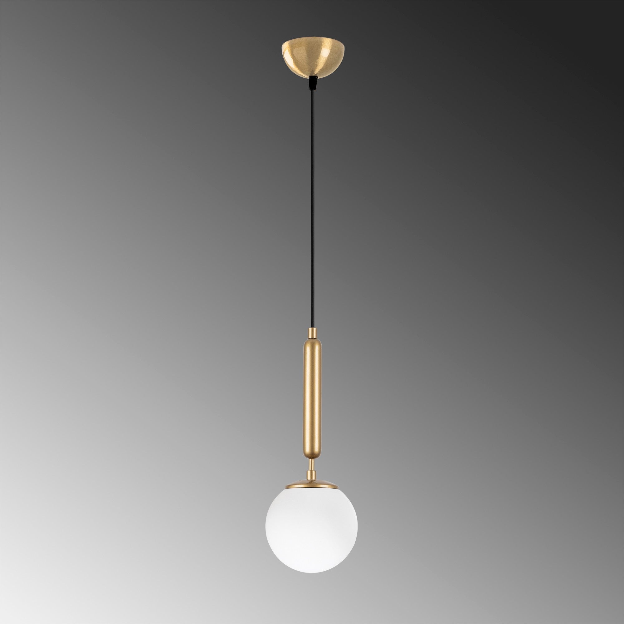 Candeeiro de Teto elegante de ouro, corpo de metal, altura ajustável (15 x 15 x 49 cm), altura máxima de 139 cm, soquete E14, design moderno e glamouroso para residências e escritórios