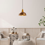 Candeeiro de Teto Elegante de Cobre, Altura Ajustável 32 x 32 x 33 cm | Corpo em Metal, IP20, Soquete E27, Máx. 40 W | Perfeito para Decoração Barroca e Escandinava