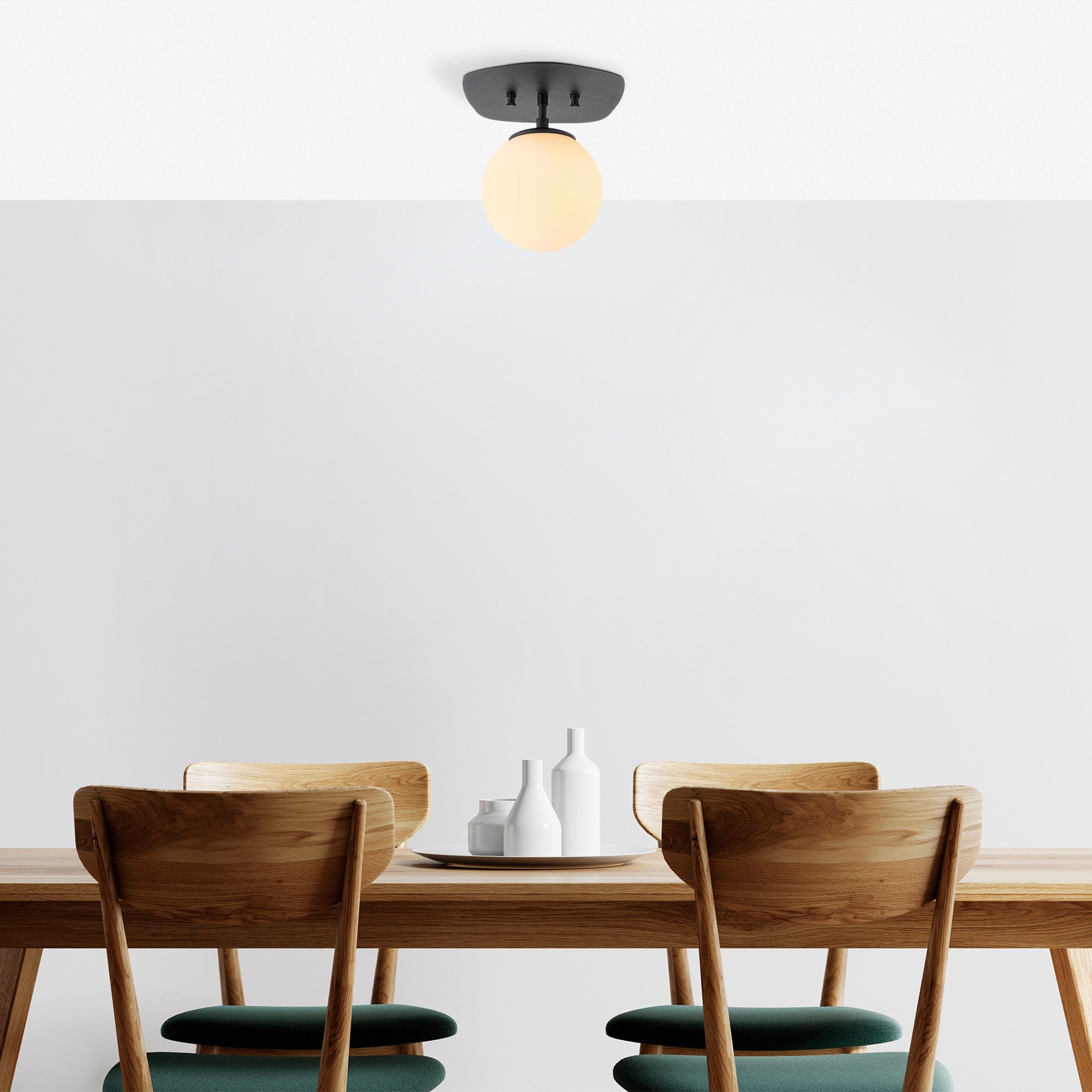 Candeeiro de Teto de estilo industrial, preto e amarelo, 20 x 25 x 25 cm | Corpo de metal, tampa de vidro, soquete E14, máx. 40 W | Perfeito para decoração tradicional e escandinava