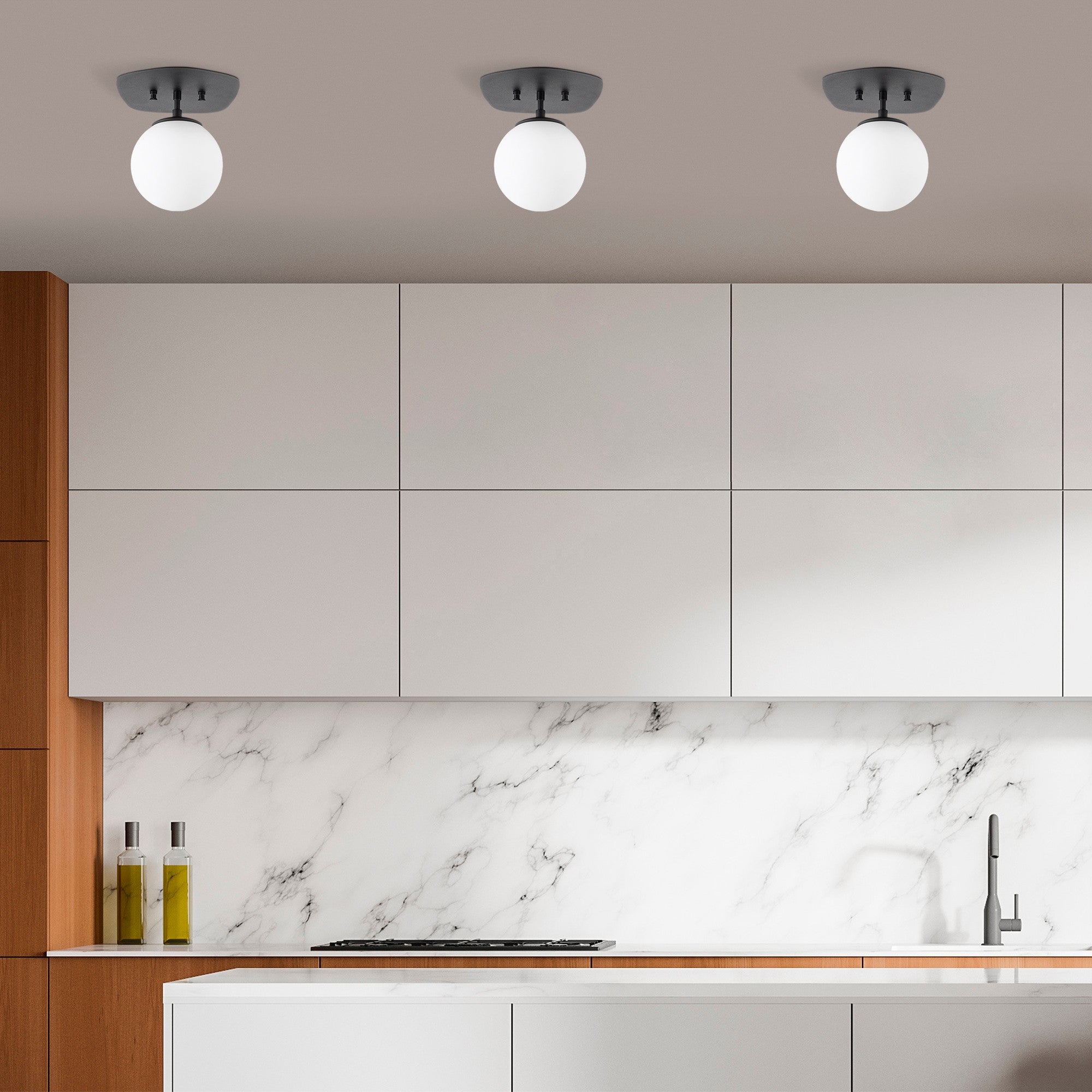 Candeeiro de Teto de estilo industrial, preto e amarelo, 20 x 25 x 25 cm | Corpo de metal, tampa de vidro, soquete E14, máx. 40 W | Perfeito para decoração tradicional e escandinava