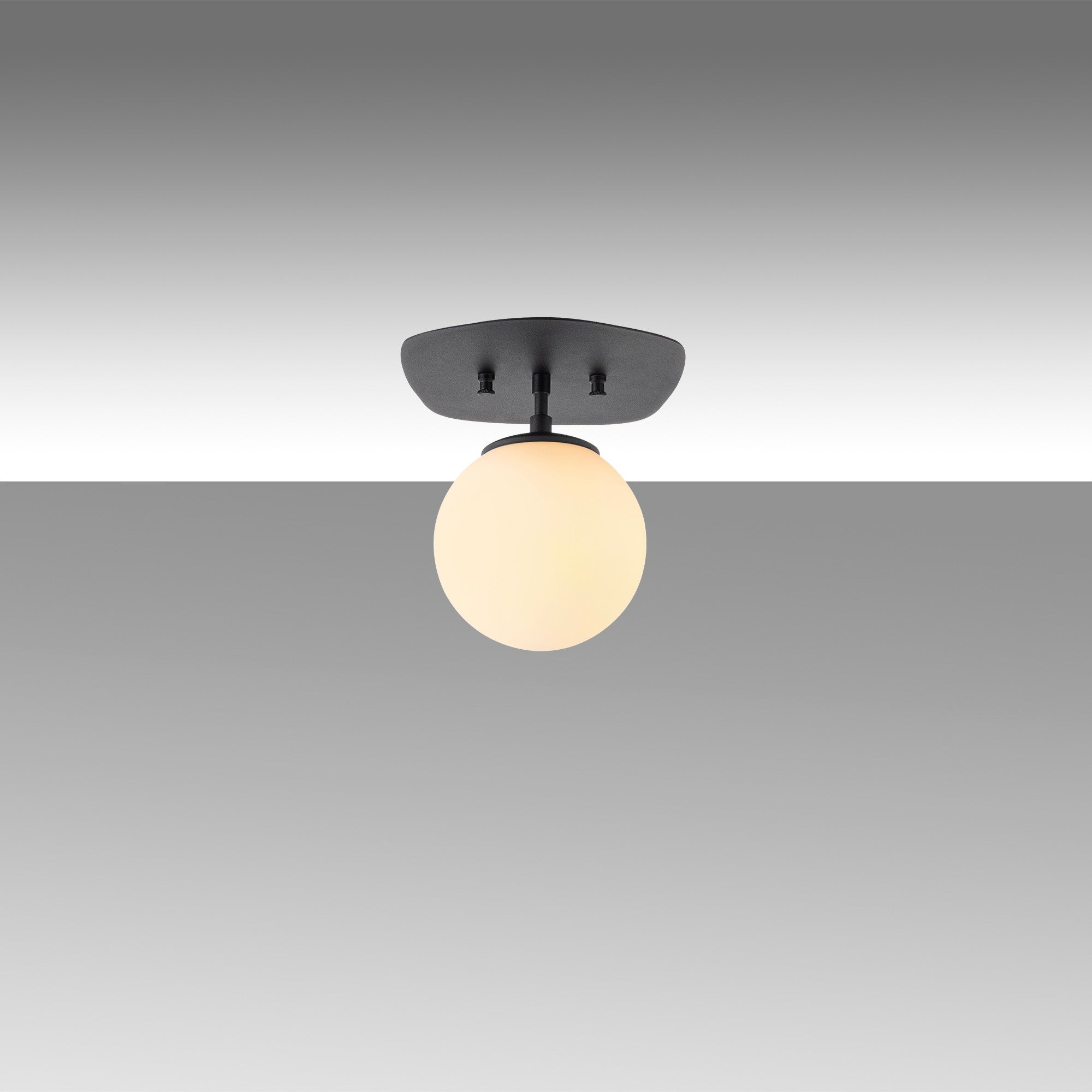 Candeeiro de Teto de estilo industrial, preto e amarelo, 20 x 25 x 25 cm | Corpo de metal, tampa de vidro, soquete E14, máx. 40 W | Perfeito para decoração tradicional e escandinava