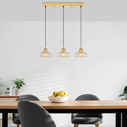 Candeeiro de Teto Elegante Dourado Brilhante, Corpo em Metal, 70 x 20 x 114 cm | Altura Ajustável, 3 Soquetes E27, Design Moderno e Glamouroso para Casa e Escritório
