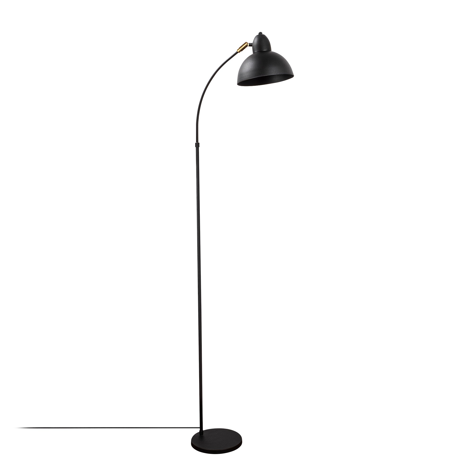 Candeeiro de Pé Elegante, Preta e Antiga, 162 cm de Altura | Corpo em Metal, Soquete E27, IP20 | Ideal para Decoração Moderna, Industrial e Escandinava
