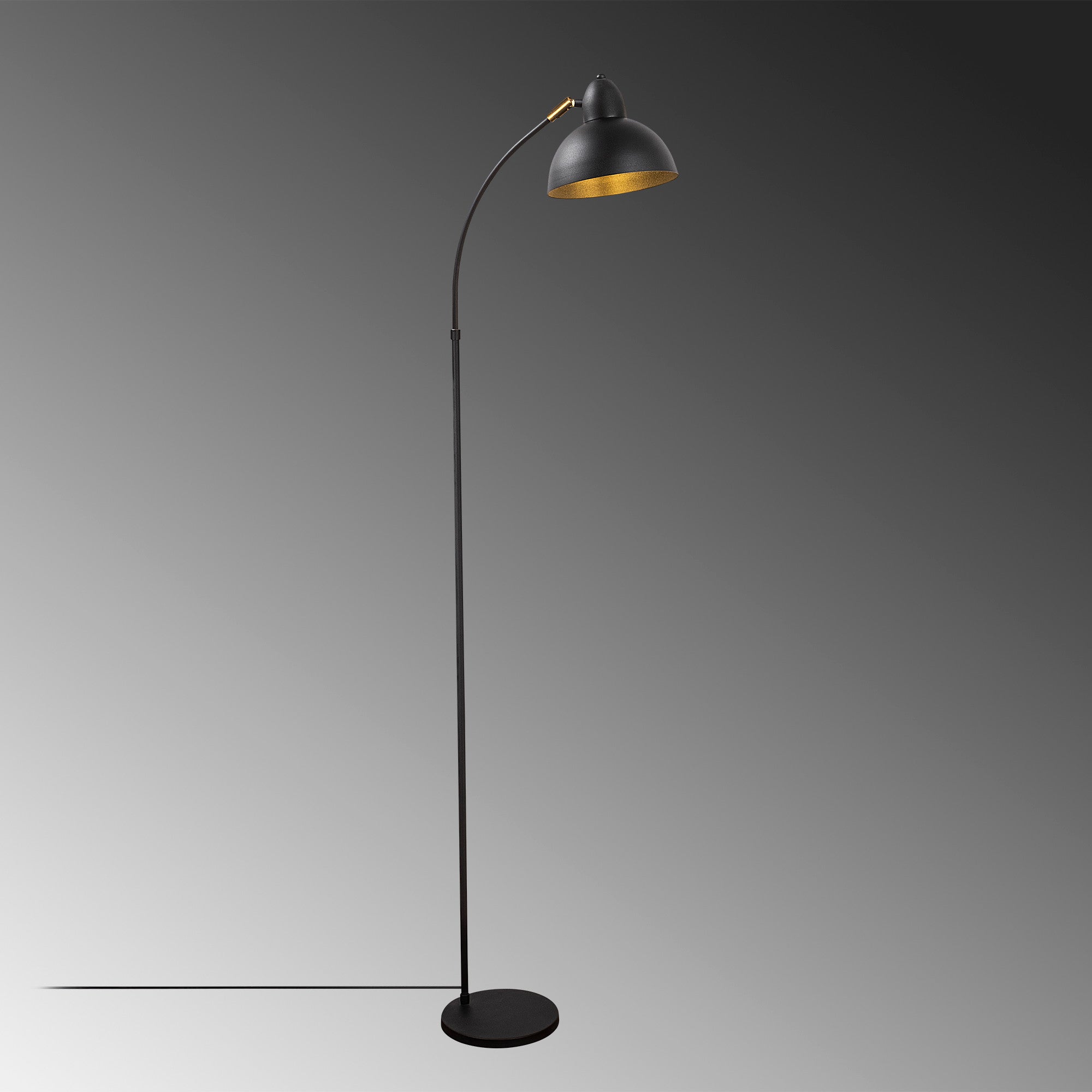 Candeeiro de Pé Elegante, Preta e Antiga, 162 cm de Altura | Corpo em Metal, Soquete E27, IP20 | Ideal para Decoração Moderna, Industrial e Escandinava