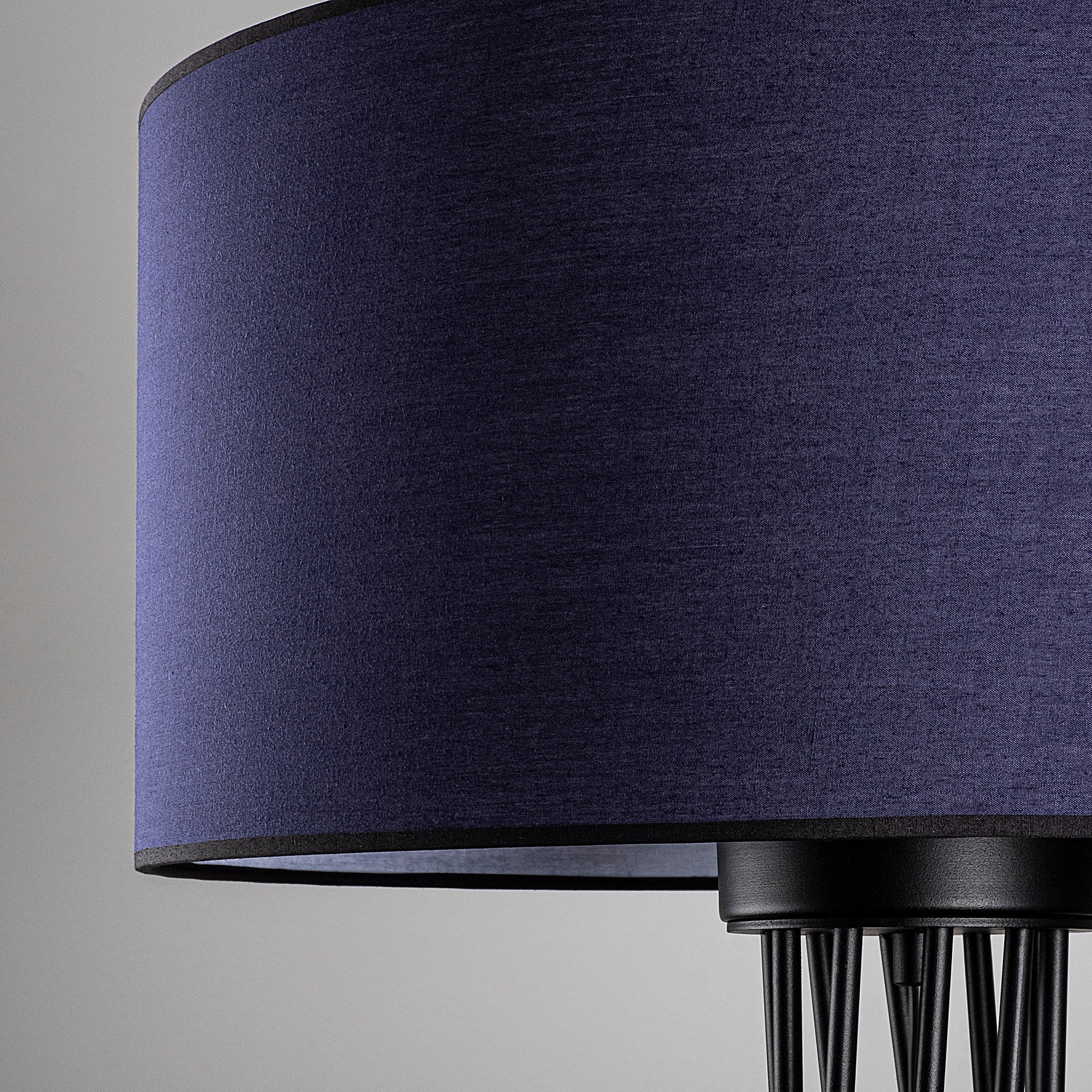 Candeeiro de Pé estilosa com corpo de metal, cor antracite, 50 cm de largura x 175 cm de altura | Soquete E27, 40 W máx., cabo de 200 cm, interruptor liga/desliga | Iluminação moderna para casa e escritório